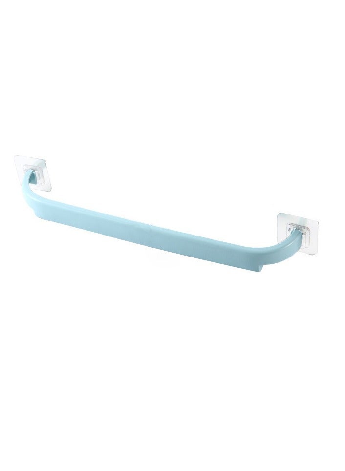 Wall-Mounted Towel Bar, 2 Pcs,Self-Adhesive Towel Bar in White and Blue  - Image 4