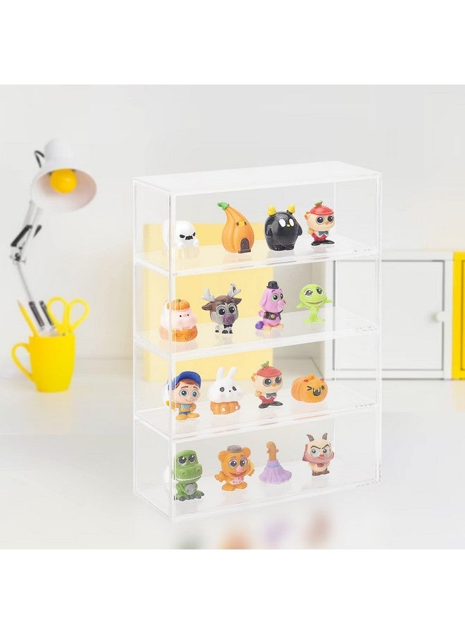 JOYMOMO JOYMOMO Acrylic Display Case 4 Layer Mini Action Storage Box Cabinet Organizer for Mini Toys(Mini Toys are Not Included)  - Image 5