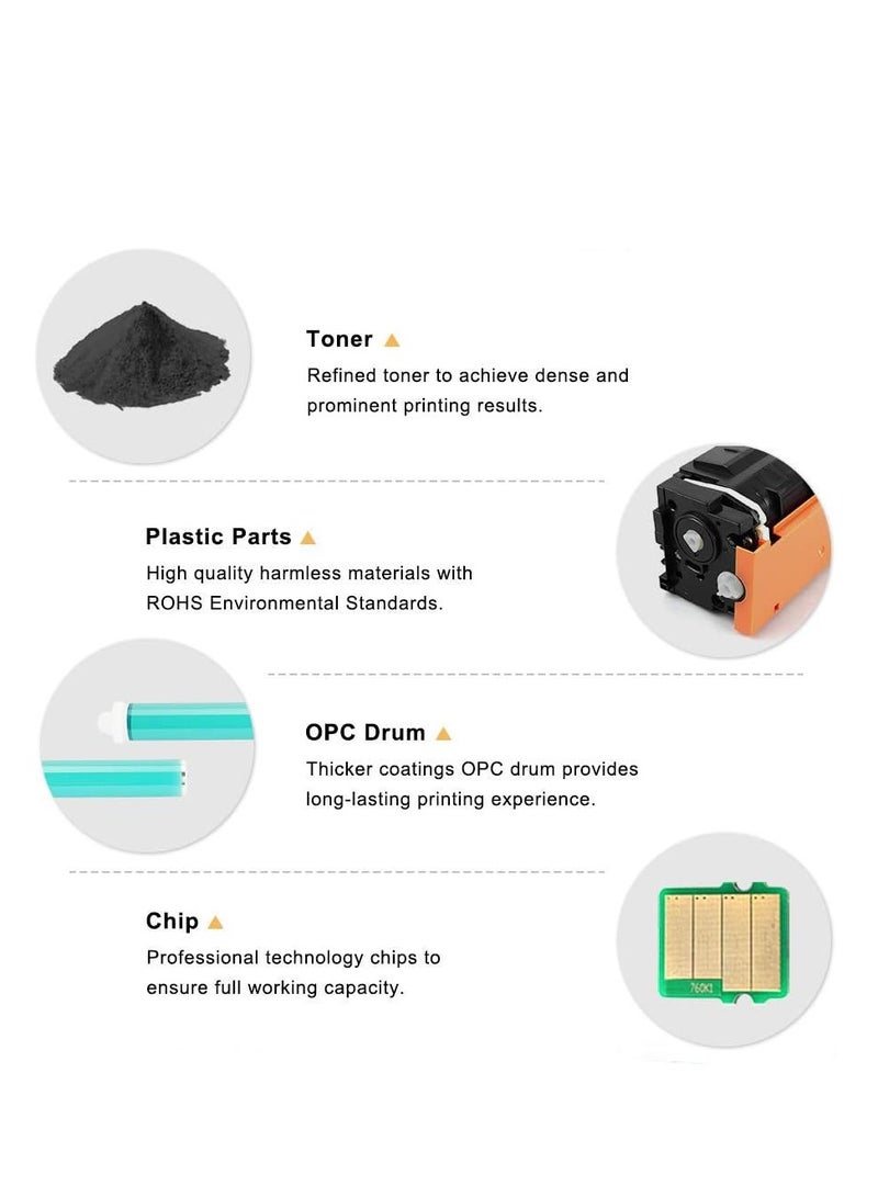 دي دبليو خرطوشة حبر متوافقة بديلة لخرطوشة الحبر 17A CF217A المتوافقة للاستخدام مع طابعة Laserjet Pro M102w M130fw Laserjet Pro MFP M130fw M130nw M130fn M130fn M130a (1* أسود) - Image 2