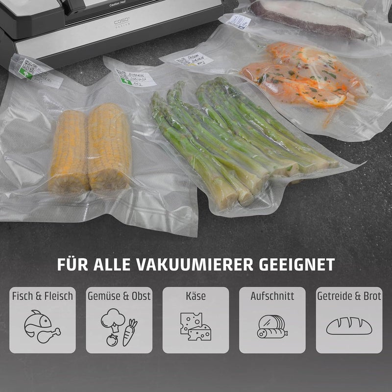 CASO Germany 50-Piece Vacuum Sealer Bags, 6.3 by 9.1-Inch - Image 4