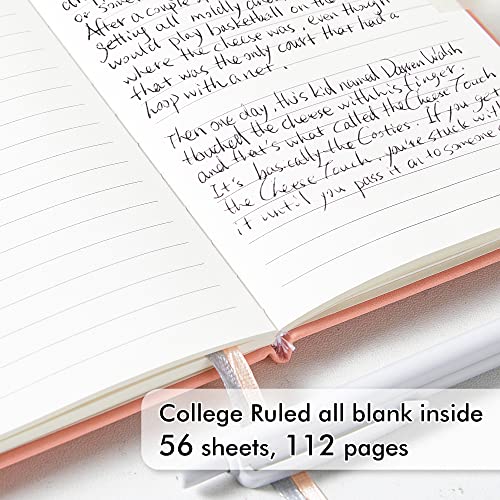 feela 6 Pack Pocket Small Notebooks Bulk, Mini Cute Memo Notepads Hardcover College Ruled Lined Journals with Pen Holder for Women Girls Office School, with 6 Black Pens, 3.5”x 5.5”, A6, Mild Colors - Image 3