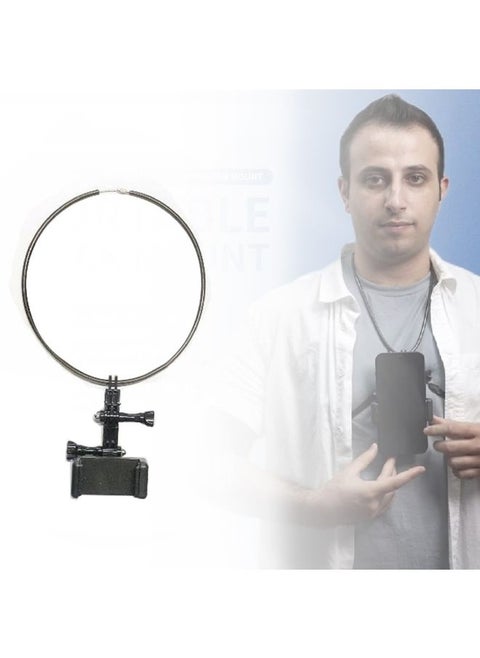 Standard Collar Lazy Adjustable Neck Bracket for GoPro Action Camera Smartphones