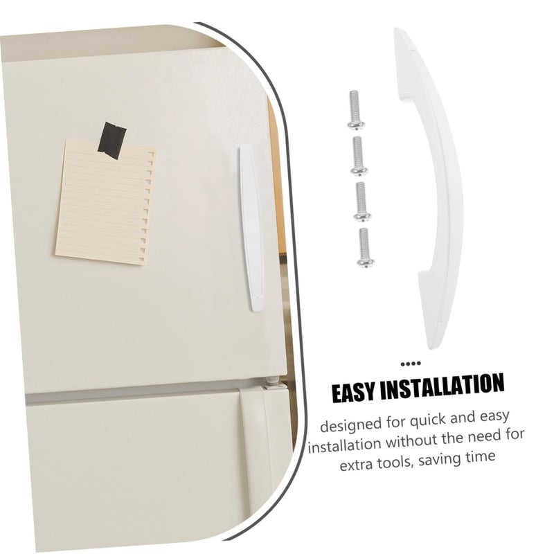 Refrigerator Door Handle Heavy Duty Plastic Anti Slip Freezer Pull Replacement for Commercial Coolers Home Appliance White - Image 3