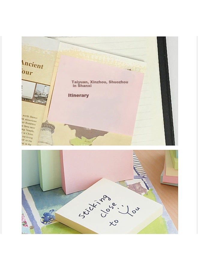 Stickn 480 Sheets 4 Colors Pastel Sticky Notes 76*76Mm Memo Pads Self-Stick Notes 6-Pack 33018 - Image 5