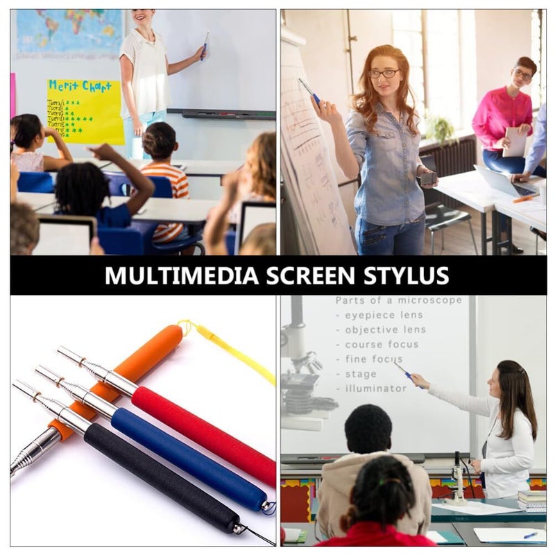 Pointer For Teachers Stainless Steel Handheld Stylus Whiteboard Classroom - Image 3