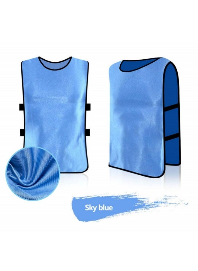 HALAMODO 12 PCS Soccer Training Vest High Breathability Lightweight Comfortable Bright Color Design Suitable for Multiple Sports DIY Number Customization Essential for Team Training  - Image 2