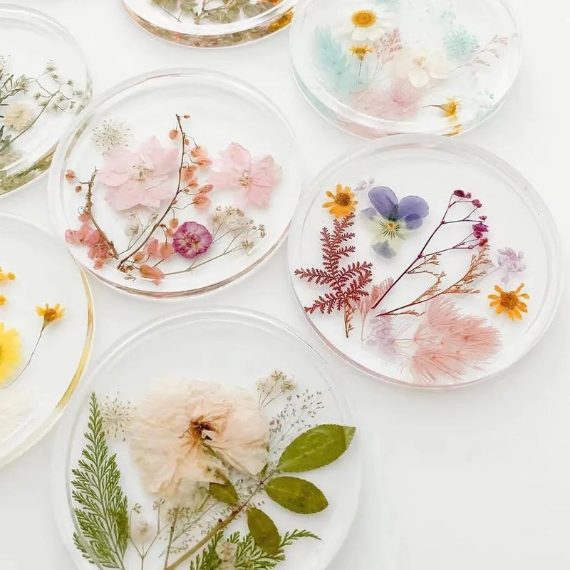 Buzidao 80Pcs Pressed Flowers, Dried Flowers Natural Pressed Flowers Bulk for Resin Molds, Nail Art, Scrapbooking, Candle Holder, Jewelry Making, Real Dried Pressed Flowers DIY Crafts Supplies Kit - Image 5
