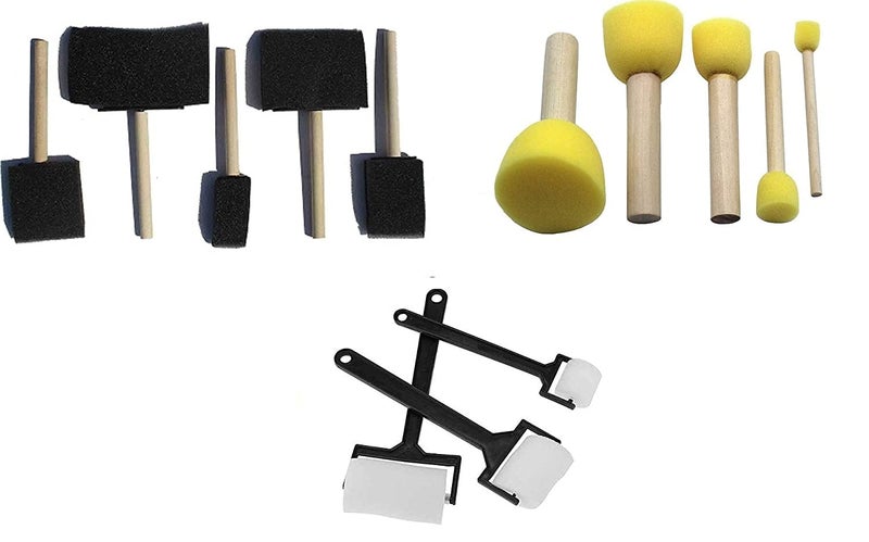Worison Sponge Brush Combo Set of 13pc for Painting, Art and Craft Projects - Image 1