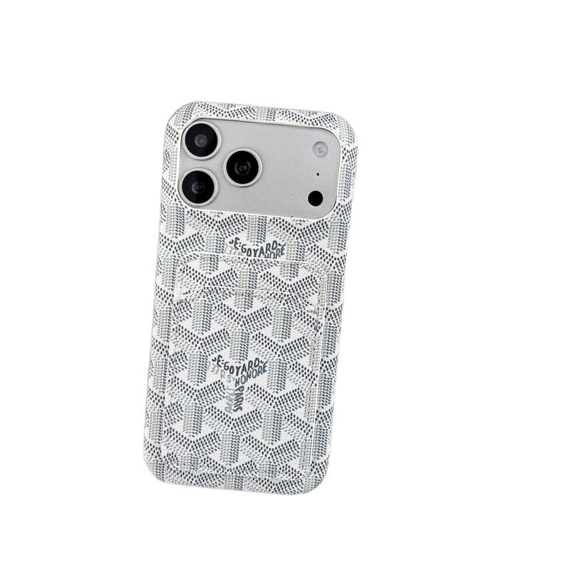 Samsung Galaxy S26 Leather Case Texture for Samsung S26 Ultra Samsung S26 with Card Holder and Dog Tooth Pattern and Anti Slip Grip and Half - Image 1