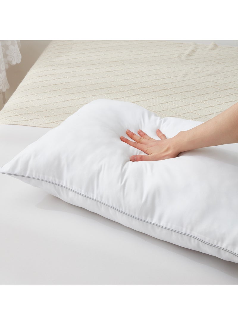 Noon East High Quality Pillow Made Of Microfiber With Microfiber Filling Size: 50×75 Cm White - Image 2