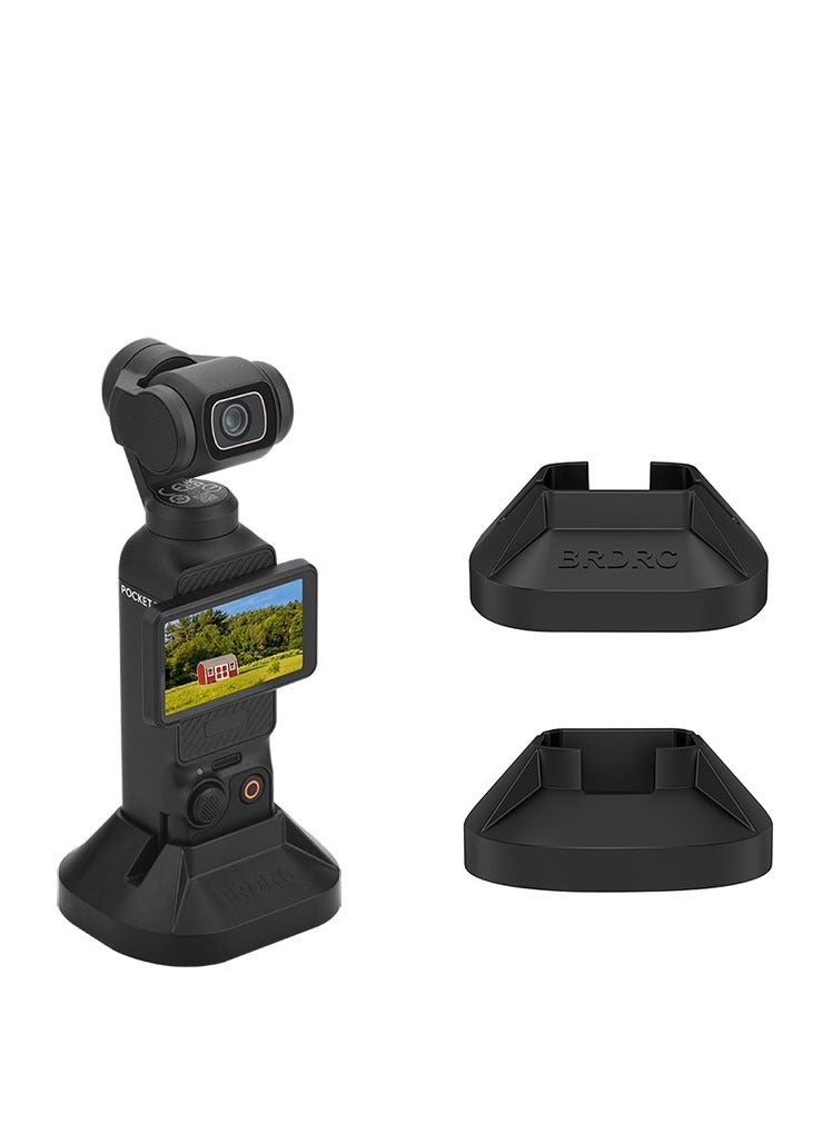 حامل تمديد لسطح المكتب مناسب لـ DJI Pocket 3 حامل قاعدة دعم جيمبال محمول باليد، قاعدة ثابتة للكاميرا (أسود) - Image 1