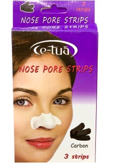 Ce-Tua Nose Pore Strips With Carbon - 3 Strips