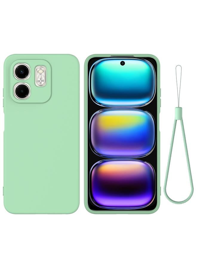 اس-توب جراب لهاتف Infinix Smart 9 بلون سادة من السيليكون السائل المقاوم للسقوط بتغطية كاملة - Image 1