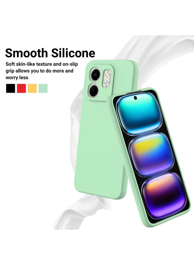 اس-توب جراب لهاتف Infinix Smart 9 بلون سادة من السيليكون السائل المقاوم للسقوط بتغطية كاملة - Image 3