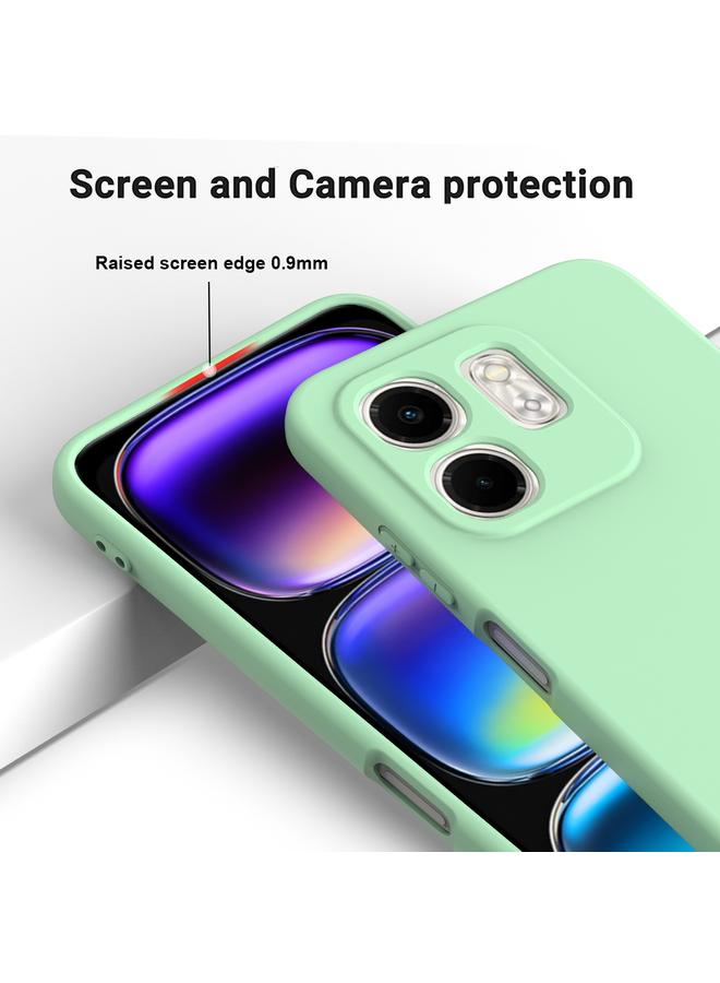اس-توب جراب لهاتف Infinix Smart 9 بلون سادة من السيليكون السائل المقاوم للسقوط بتغطية كاملة - Image 4
