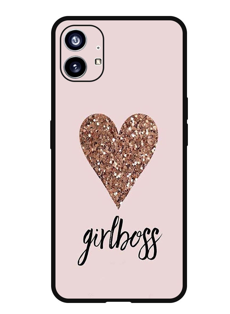 Theodor Protective Case Anti Scratch Shock Proof Bumper Cover For Nothing Phone 1 Girls Boss & Heart - Image 1