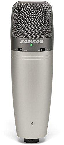 SAMSON SAC03UCW USB Condenser Microphone (Omnidirectional, Unidirectional, Bidirectional, Grey) - Image 4