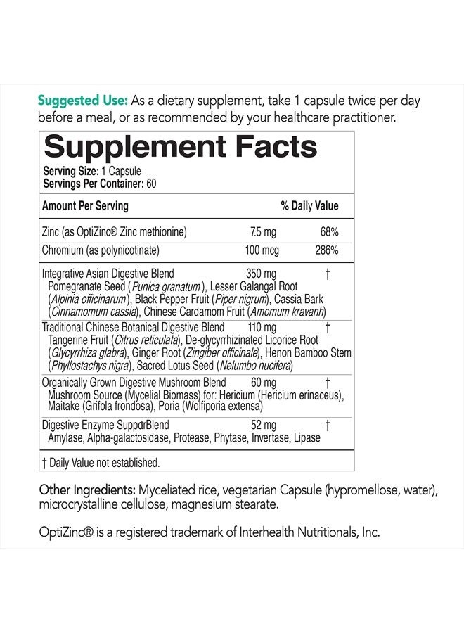 EcoNugenics EcoDigest Digestive Health Supplement - 60 Capsules- Digestive Support - Herbs, Medicinal Mushrooms & Enzymes - Image 3