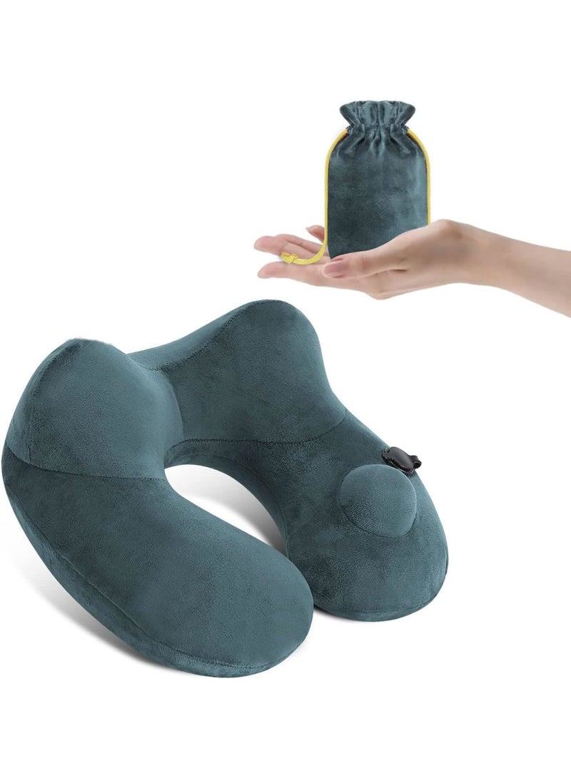 SOLARAE وسادة عنق للسفر، وسائد دعم النوم لرحلات الطيران الطويلة، وسادة عنق للسيارة للسفر، وسادة دعم الرأس والعنق لرحلات الطيران، السيارة، المنزل، المكتب - Image 1