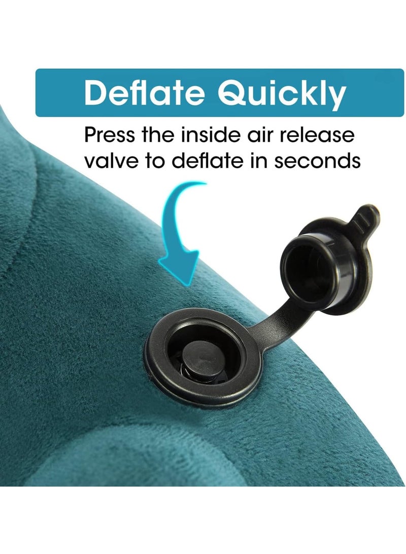 SOLARAE وسادة عنق للسفر، وسائد دعم النوم لرحلات الطيران الطويلة، وسادة عنق للسيارة للسفر، وسادة دعم الرأس والعنق لرحلات الطيران، السيارة، المنزل، المكتب - Image 4