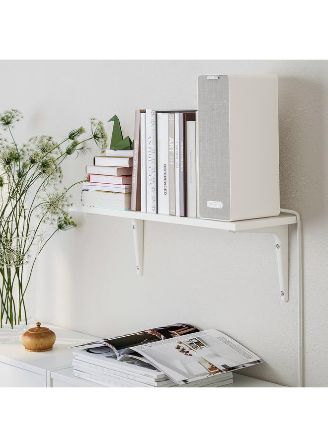 Wall shelf, white/white, 59x20 cm  - Image 3