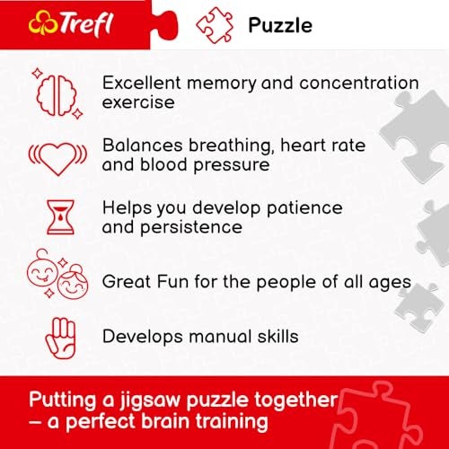 Trefl Afternoon Idyll 4000 Piece Jigsaw Puzzle Red 54"x38" Print, DIY Puzzle, Creative Fun, Classic Puzzle for Adults and Children from 15 Years Old - Image 3