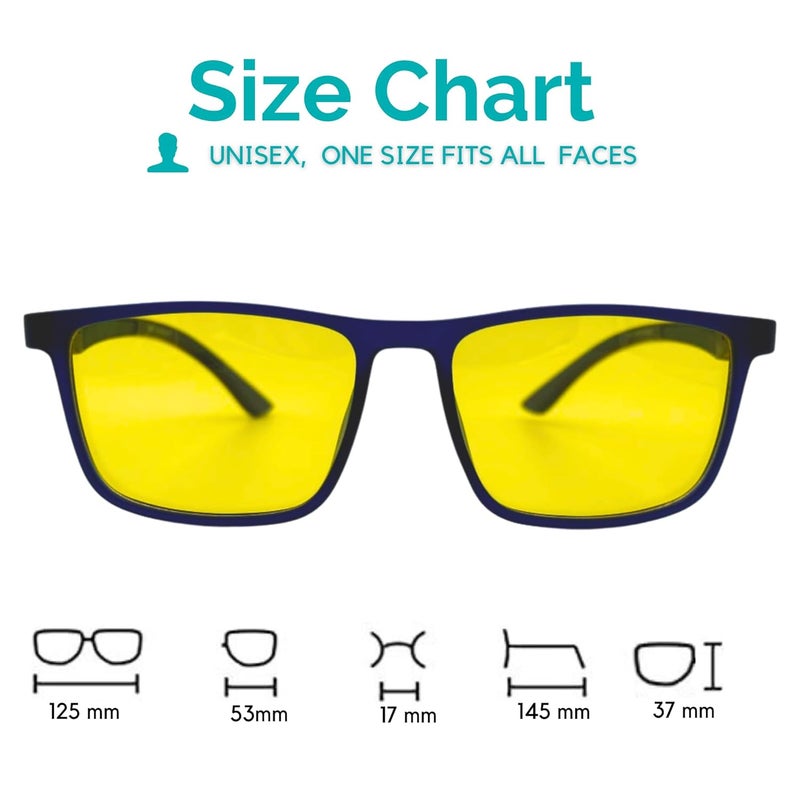 Vast All Day Driving Glasses for Women Men Yellow Lens Glasses | UV Protection Sunglasses | Blue Ray Blocking And Gaming Glasses - Image 5
