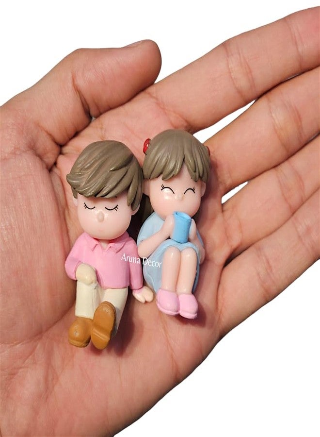 ARUNA DECOR Miniature Coffee Couple Set of 2, Dollhouse Accessories, Miniature Garden Decoration, Collectible Table Decor Gift for Coffee Lovers - Image 2