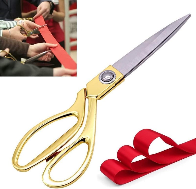 Generic Heavy Duty Tailor Scissors 10.5 Inch Professional Fabric Cutting Shears for Dressmaking Sewing Craft - Image 4