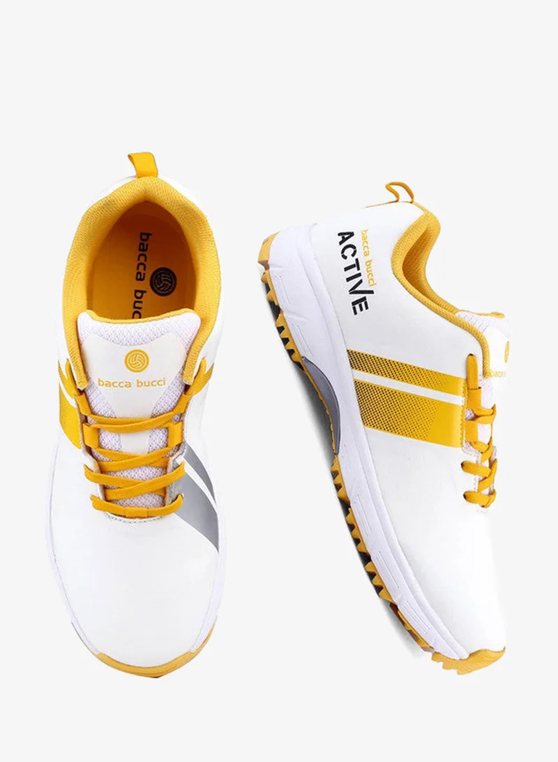 Bacca Bucci Yellow Century Runner Cricket Shoes for Men | Best Price UAE