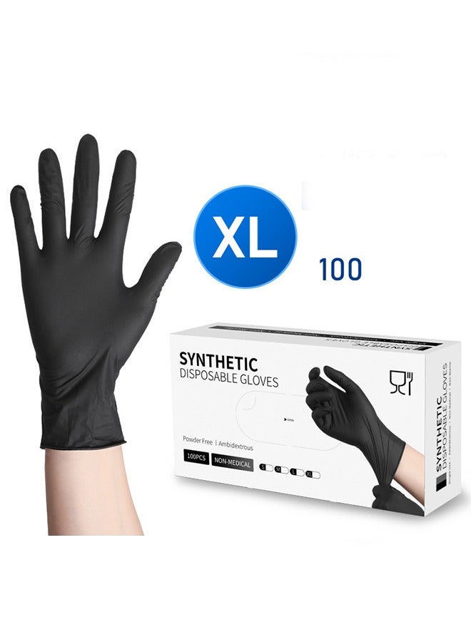 general Disposable Gloves XL, Food Safe，Latex-Free and Powder-Free Clear Vinyl Gloves for Cooking, Food Prep, Household Cleaning, Exam| Medium,100 Counts - Image 1