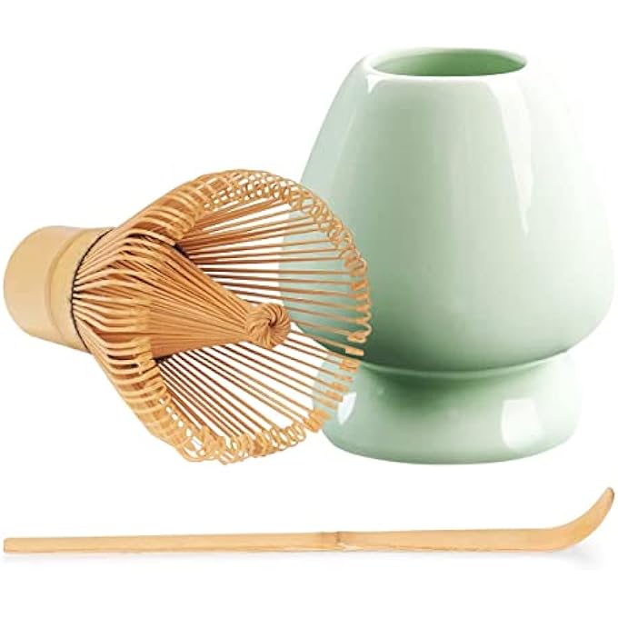 KASTWAVE Authentic Japanese Matcha Tea Set With Traditional Tools  Complete Matcha Ceremony Kit Bamboo Whisk Matcha Blender Spoon  3 Piece Green Tea Ceremony Set - Image 2