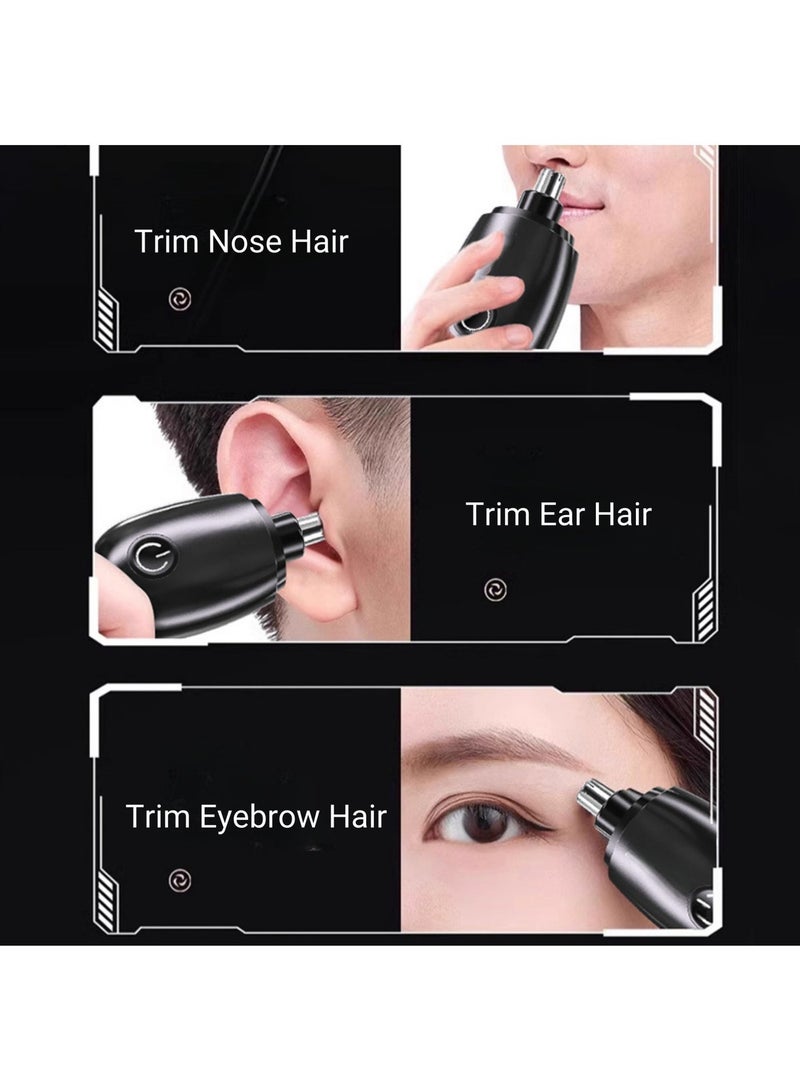 Ear and Nose Hair Trimmer for Men and Women Travel Trimmer High-Precision Nose Shaver USB Rechargeable Waterproof Safe Quiet Operation Portable Ear Hair Remover Design - Image 2
