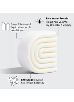 Kitsch Kitsch Rice Water Hair Conditioner Bar for All Hair Types, Organic, Natural Strengthening, Cleansing and Moisturizing Solid Conditioner Bar Made in US, Eco-Friendly, Paraben Free, Sulfate Free, 2.7 oz  - Image 4