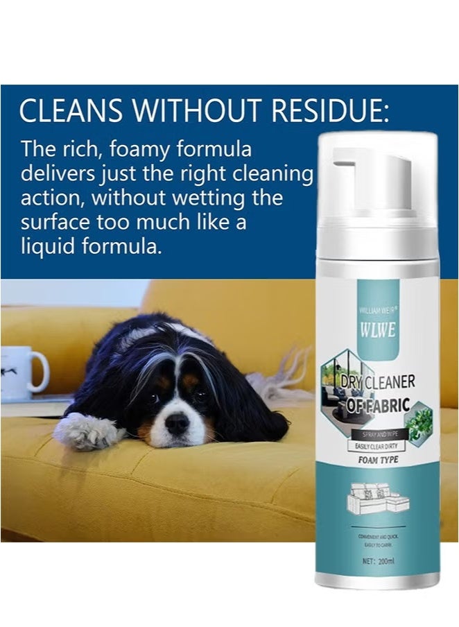 WILLIAM WEIR Dry Cleaner Of Fabric, Fabric Sofa Cleaner u0026 Upholstery Cleaner, Multi-Surface Solution, Rich Foaming Formula for Stubborn Stains, Odor Elimination, Restores Surfaces, Perfect for Sofa Cushions, Carpets, Seats u0026 More - Image 5