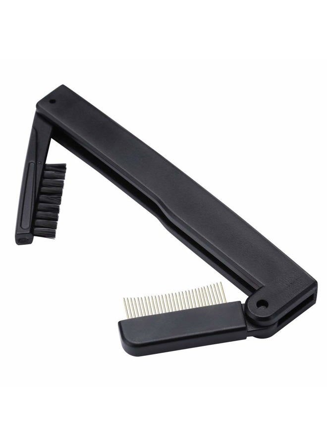 BTYMS Dual-Sided Folding Mascara and Brow Grooming Tool - Lash Separator, Applicator, and Compact Eyebrow Brush - Image 1