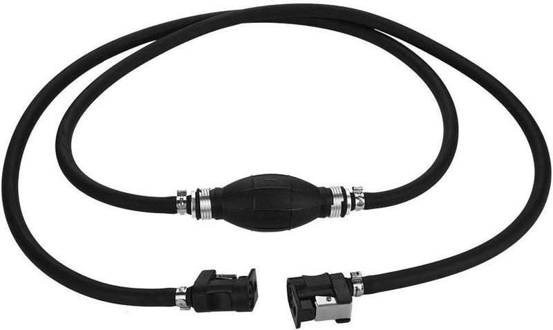 Primer Fuel Pump,Boat Primer Fuel Pump Line Assembly Hand Primer Bulb Rubber Aluminum Fuel Transfer Vacuum Petrol Fuel Line Fuel Line Gas Outboard Gas Chargmhose For Johnson Outboard Engine Gas Ch - Image 2