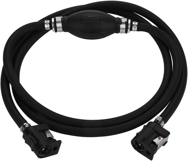 Primer Fuel Pump,Boat Primer Fuel Pump Line Assembly Hand Primer Bulb Rubber Aluminum Fuel Transfer Vacuum Petrol Fuel Line Fuel Line Gas Outboard Gas Chargmhose For Johnson Outboard Engine Gas Ch - Image 3