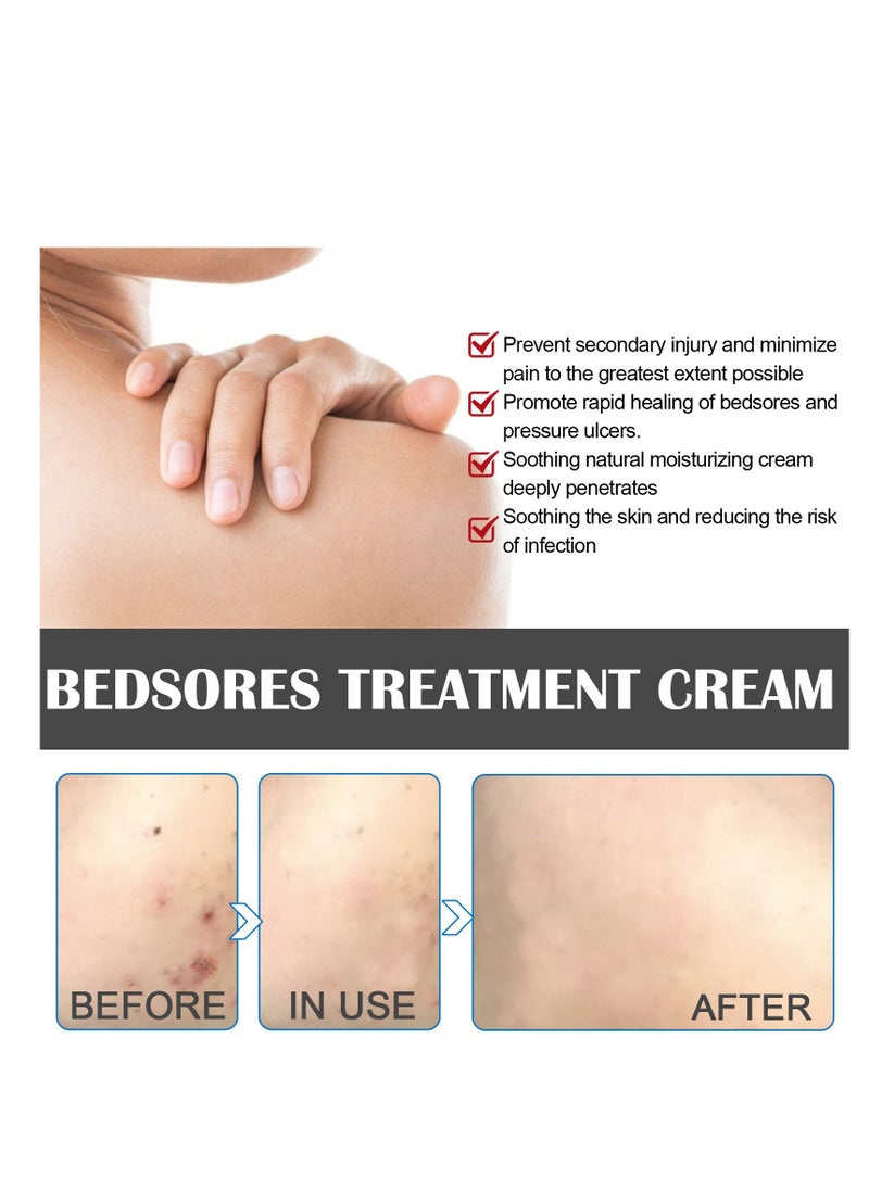 EELHOE Bedsore Repair Cream, Wound Healing Ointment, Fast-Acting Bedsore Cream, Rapid Wound Healing Gel, Bedsore Wound Care, Pressure Sore Relief Cream 20g - Image 4