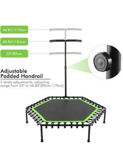AGD Professional Fitness Trampoline with Adjustable Handle for Outdoor and Indoor Use, Suitable for Adult Fitness, Weight Capacity: 150kg  - Image 3