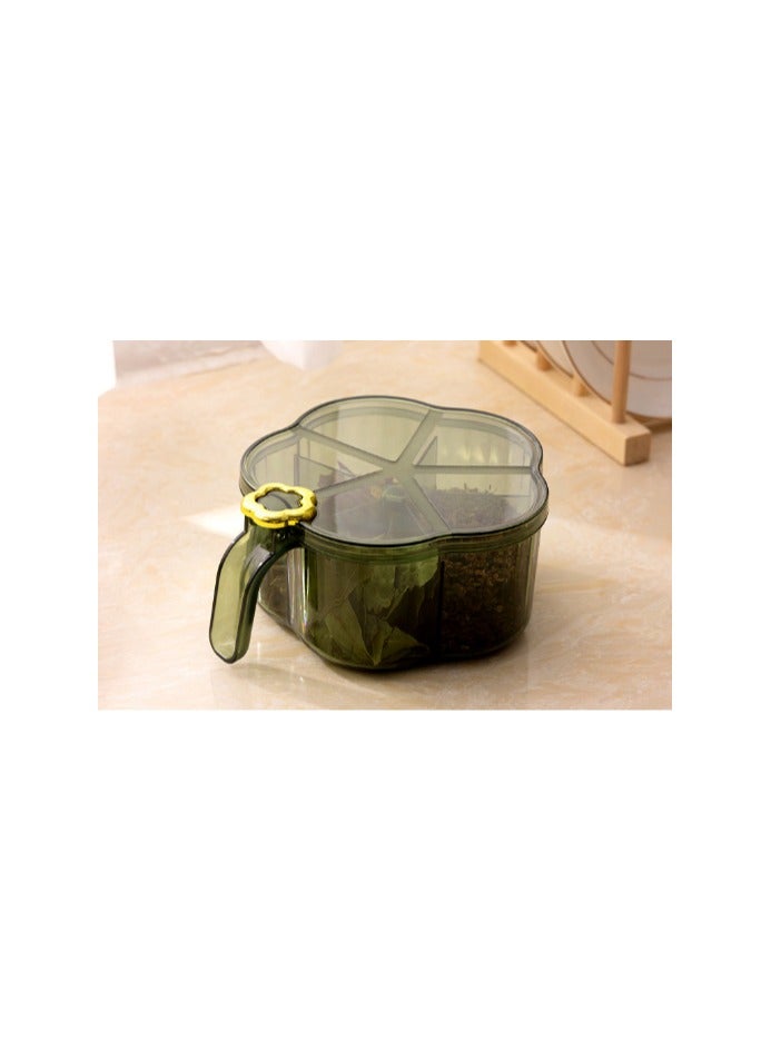 EBMINI Household Kitchen Seasoning Jar Combination Set With Multiple Compartments 