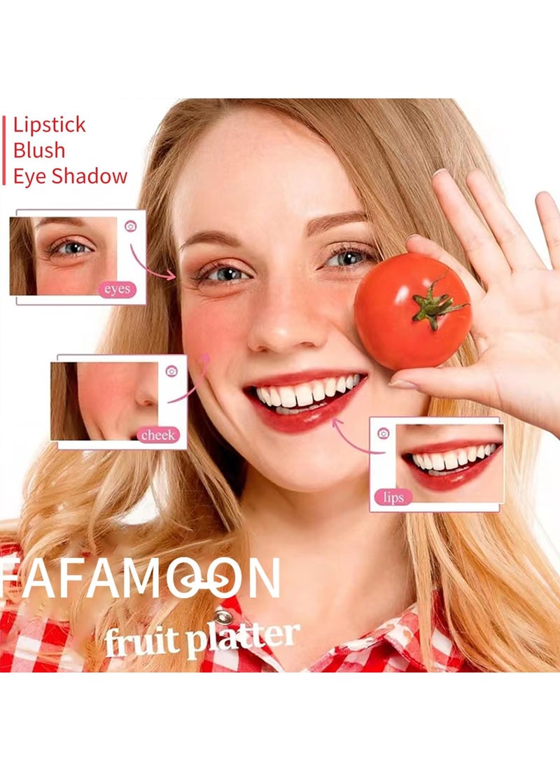 FAFAMOON Lip Tint Stain Set, Mini Liquid Water Tint,Korean Lip Gloss Moisturizing Natural,Long Lasting Waterproof,Multi-Use Lip and Cheek Tint(Watermelon) - Image 2