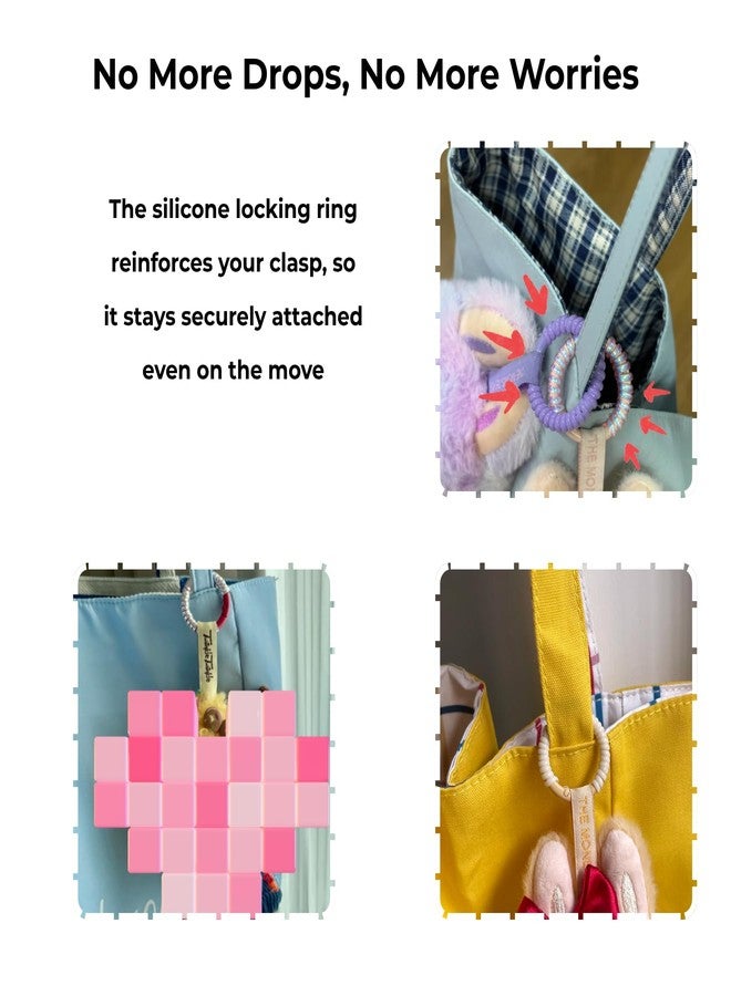Nyoria Protective Case Compatible for LABUBU, The Monsters Macaron & Big into Energy Series Clear Acrylic Display Cover Box with Secure Wrap Ring & Anti-Theft Silicone Strap - Image 4