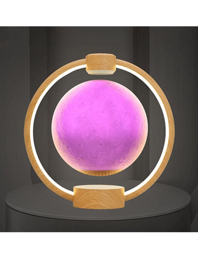 DIGI CORE 360 Spinning RGB Light Magnetic Levitation Floating Starry Moon Lamp Light With Remote Control And Bluetooth Speaker For Bed Room Decoration And Side Table Lamp - Image 3