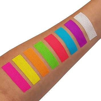 Moon Glow Neon UV Pigment Shakers by Moon Glow Set of 8 colours Cosmetic Bright Neon Powder Eye Shadow Makeup for Face Eyes Body - Image 3