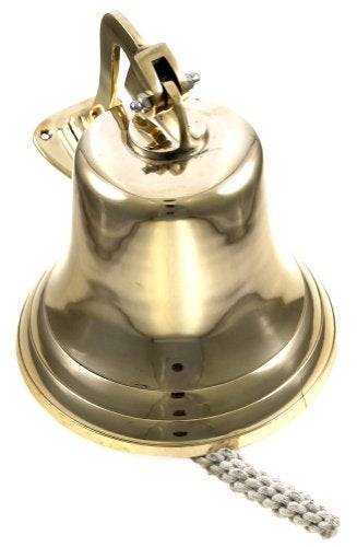 THOR INSTRUMENTS 11" Brass Ship Bell Polished Nautical - Jumbo Bells - Image 1