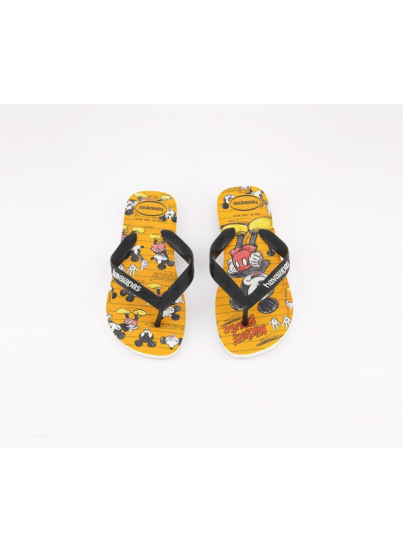 havaianas Kids Disney Stylish Slipper, White and Black and Yellow  - Image 4