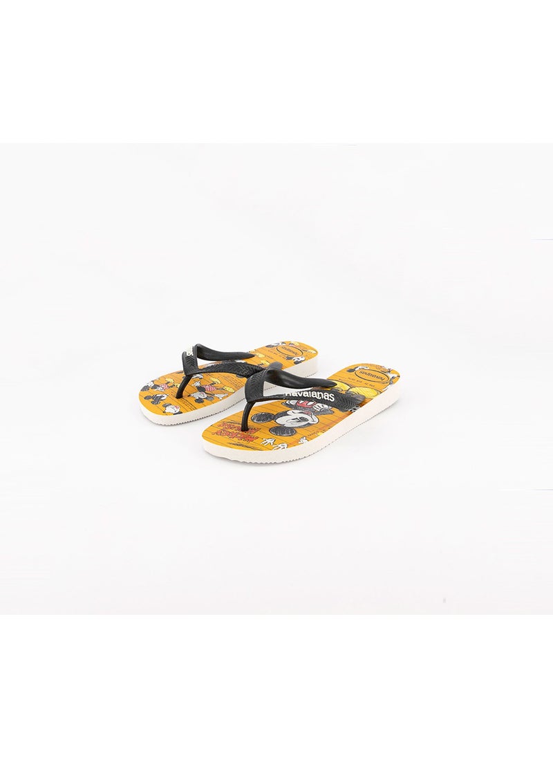 havaianas Kids Disney Stylish Slipper, White and Black and Yellow  - Image 1