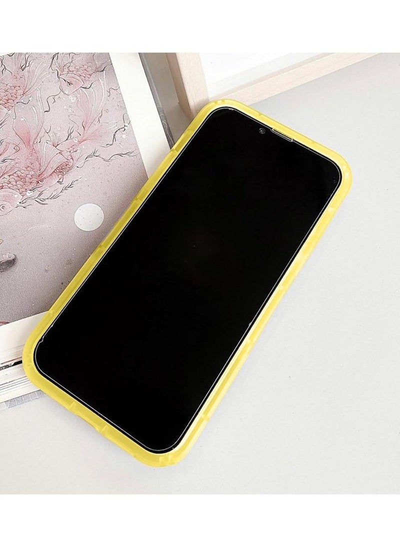 Techie Apple iPhone 16 Pro Max Frosted Translucent Matte Back Cover Case with Magnetic MagSafe - Yellow - Image 2
