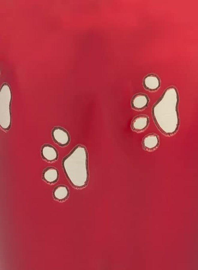 Silverlight Urns Dark Red with Silver Paw Prints Small Pet Cremation Urn for Ashes, Brass, Red Pet Urn, Dog Urn, Cat Urn, Small Sized Pet Urn, 4.25 Inches High - Image 4